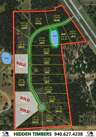 133 (LOT A5) HIDDEN TIMBERS DRIVE, ALVORD, TX 76225, photo 1 of 3